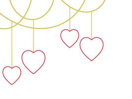 Valentine Day Outline Heart vector