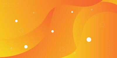 Modern dynamic orange textured background design in 3D style with wavy orange color. vector
