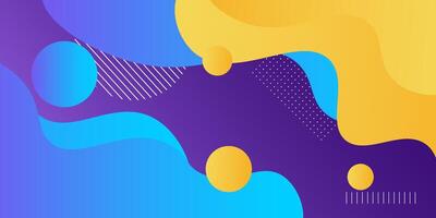 Colorful abstract 3D background with blue and yellow wave design for banner cover, book flyer and other element graphic design. Simple pattern design. Eps10 vector