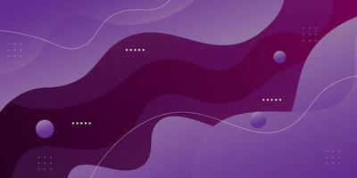 Abstract colorful purple geometric background. Modern background design. Fluid colors. Fluid shapes composition. Suitable for presentation design. website, base for banner, wallpaper, flyer, poster. vector