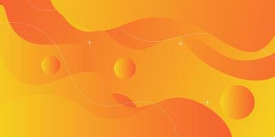 Minimal colored abstract geometric background with orange wave design for book brochure cover, banner and other graphic design elements. eps10 vector