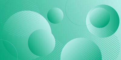 Abstract bright green geometric circle pattern illustration background. 3D look and simple pattern. Cool and luxury design. Eps10 vector