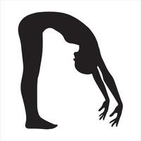 Exercise Silhouettes with Artistic Appeal vector