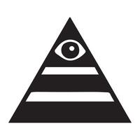 Sacred Geometry Pyramid Silhouette, Clean Sacred Geometry Graphics and Artwork vector