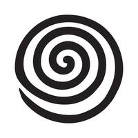 Sacred Geometry Spiral Silhouette, Artistic Sacred Geometry Patterns for Design vector