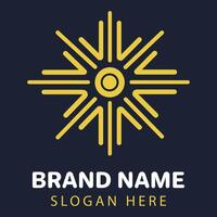 Sacred Geometry Logo Illustration with Abstract Style vector