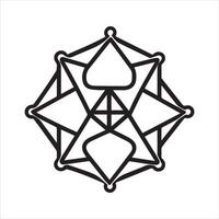 Sacred Geometry Metatron Cube Clip Art , Intricate Sacred Geometry Digital Artwork vector