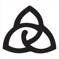 Sacred Geometry Triskelion Silhouette, Modern Sacred Geometry Art and Pattern vector