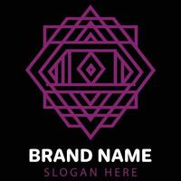 Stylish Sacred Geometry Logo for Branding vector