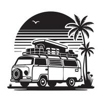 Classic Camper Van Designs with Retro Vibes vector