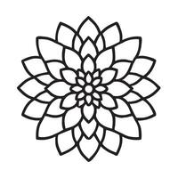 Intricate Floral Mandala Design Illustration vector