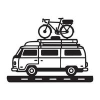 Charming Camper Van Designs with Retro Style vector