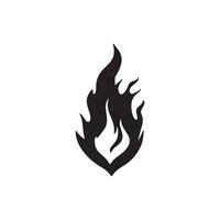 Fire icon on white background vector