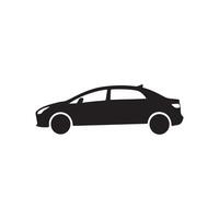 A small private car icon on white background vector