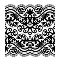 Damask seamless pattern art on white background vector