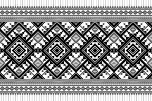 Geometric ethnic pattern design vector