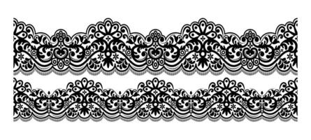 Damask seamless pattern on black colour vector