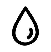 Water drop shape icon vector