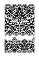 Damask seamless pattern on white background vector