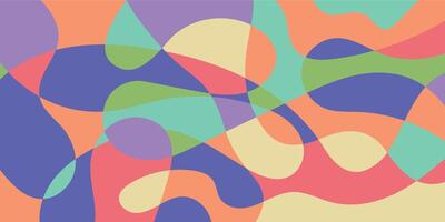 Flat color plant design abstract illustration background vector