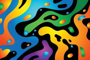 Color gradient background design. Abstract geometric background with liquid shapes. Cool background design for posters. illustration. vector