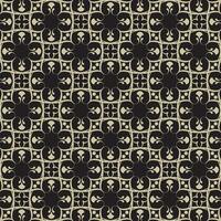 Beautiful vintage pattern on black background vector