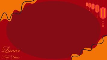 Background Illustration Graphic of Lunar New Year or Chinese New Year celebration, Copy Space Area. Suitable to be placed on content with that theme. vector