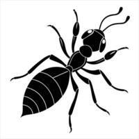 File Leafcutter Ant silhouette illustration on white background vector