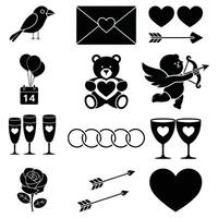 Valentine Elements Collection vector
