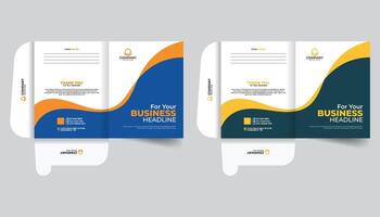 Modern Abstract Professional creative Luxury custom file folder design or presentation Document Folders vector