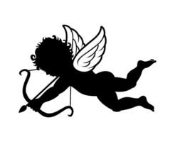 cupid archery arrows of love down vector