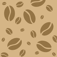 coffee bean seamless pattern background vector