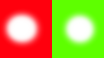 Two different colors of green and red png