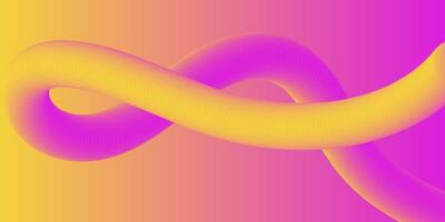 Abstract Fluid Yellow Purple Gradient Dynamic Creative Design Background vector