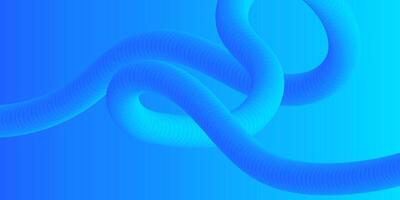 Abstract Blue 3D Wave Creative Design Template Background vector