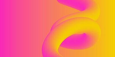 Abstract Pink Yellow Gradient Fluid Creative Design Background Template vector