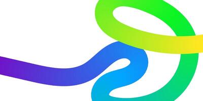 Abstract Colorful Gradient Curves Creative Design Template vector