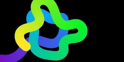 Abstract Colorful Swirls Gradient Creative Design Template vector