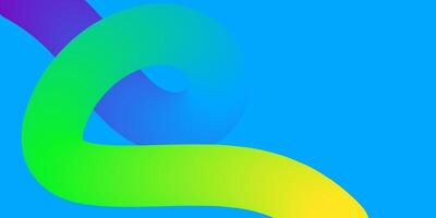 Abstract Creative Design Template with Vibrant Gradient Curves vector