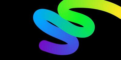Abstract Swirl Gradient Creative Design Template vector
