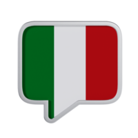 Italian Language 3D Icon - Medium View at Side Angle 90 Degrees png