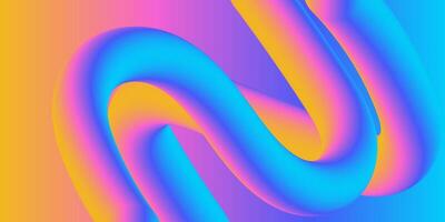 Abstract Colorful Gradient Fluid Shapes Creative Design Background vector