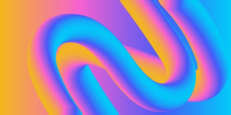 Abstract Colorful Gradient Fluid Shapes Creative Design Background