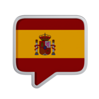 Spanish Language 3D Icon - Medium View at Side Angle 90 Degrees png