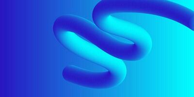 Abstract Blue Swirling 3D Design Creative Template vector