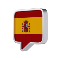 Spanish Language 3D Icon - Medium View at 135 Degrees png