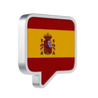 Spanish Language 3D Icon - Medium View at 45 Degrees png