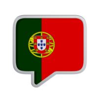 Portuguese Language 3D Icon - Medium View at Side Angle 90 Degrees png