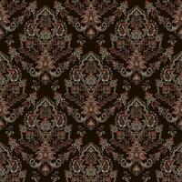 Traditional Textile block print Pattern ,Ajrakh, Ikat batik print Pattern, abstract Hand Block Print background digital printing textile pattern. vector