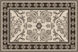 Arabic pattern.Persian colored carpet.Rich ornament for fabric design,handmade,interior decoration,textiles.Abstract design of carpet with geometric ornament.Moroccan style background. vector
